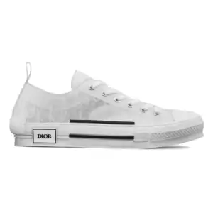Dior B23 Low Top with sheers and white Dior Oblique canvas for men