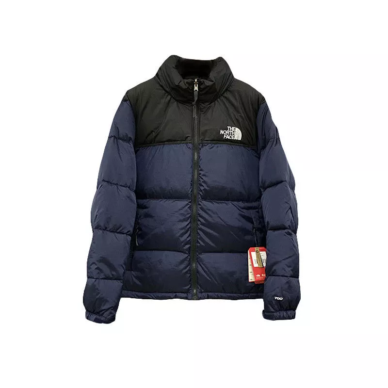 Down Jacket The North Face Embroidery Logo 700 Navy Blue for men