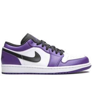 Air Jordan 1 Low "Court Purple" White and Purple for men